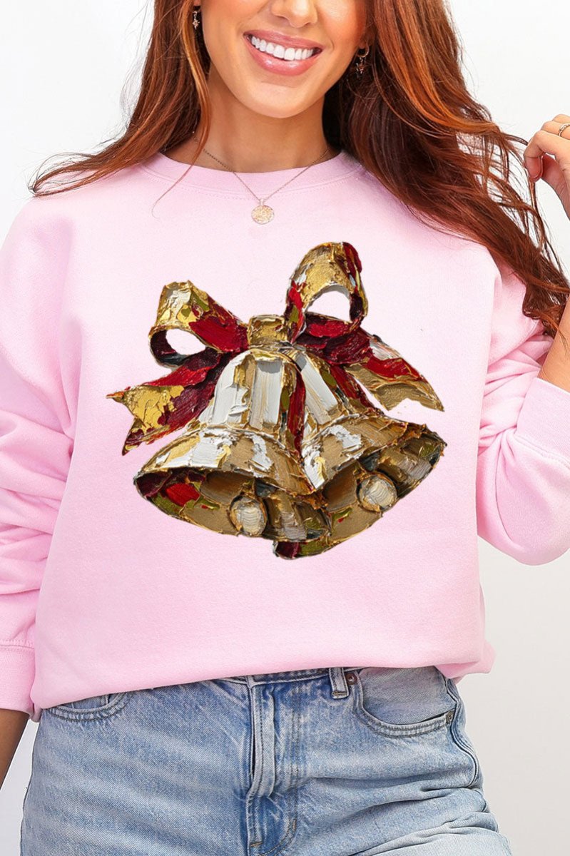 The Painted Christmas Bells Heavy Blend Crew Sweatshirt - Wholesale Accessory Market