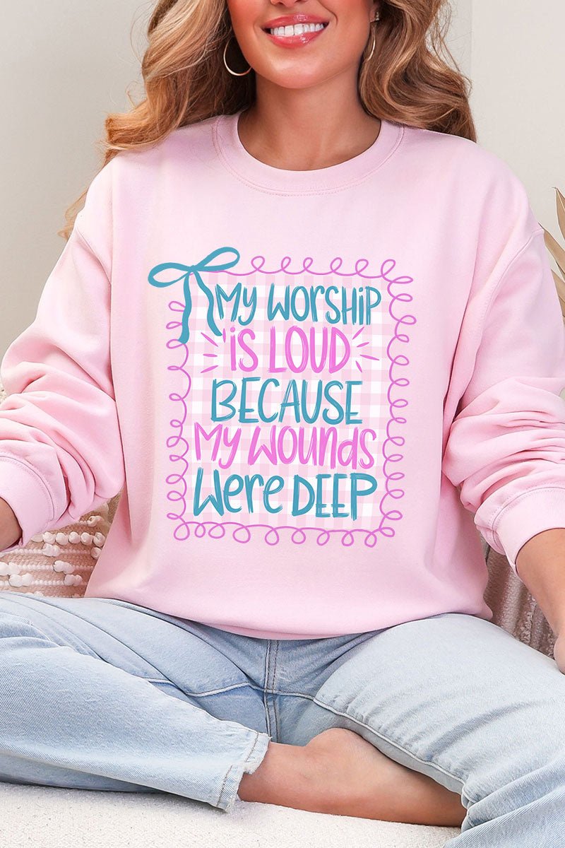 Worship Loud Heavy Blend Crew Sweatshirt - Wholesale Accessory Market