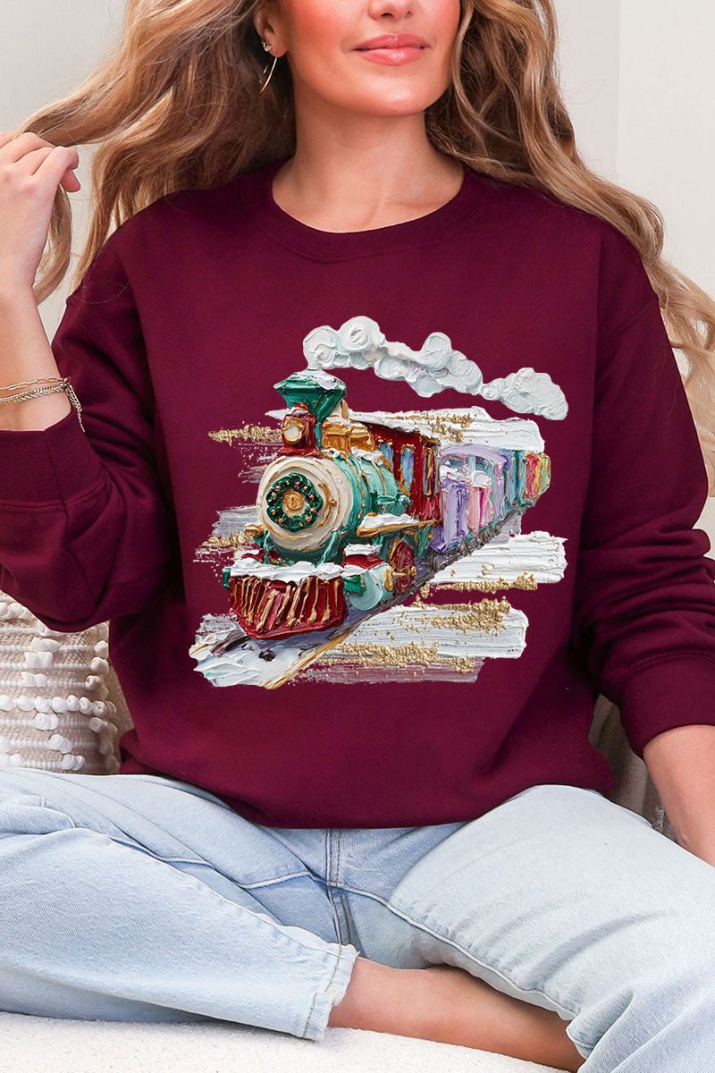 The Painted Train Heavy Blend Crew Sweatshirt - Wholesale Accessory Market
