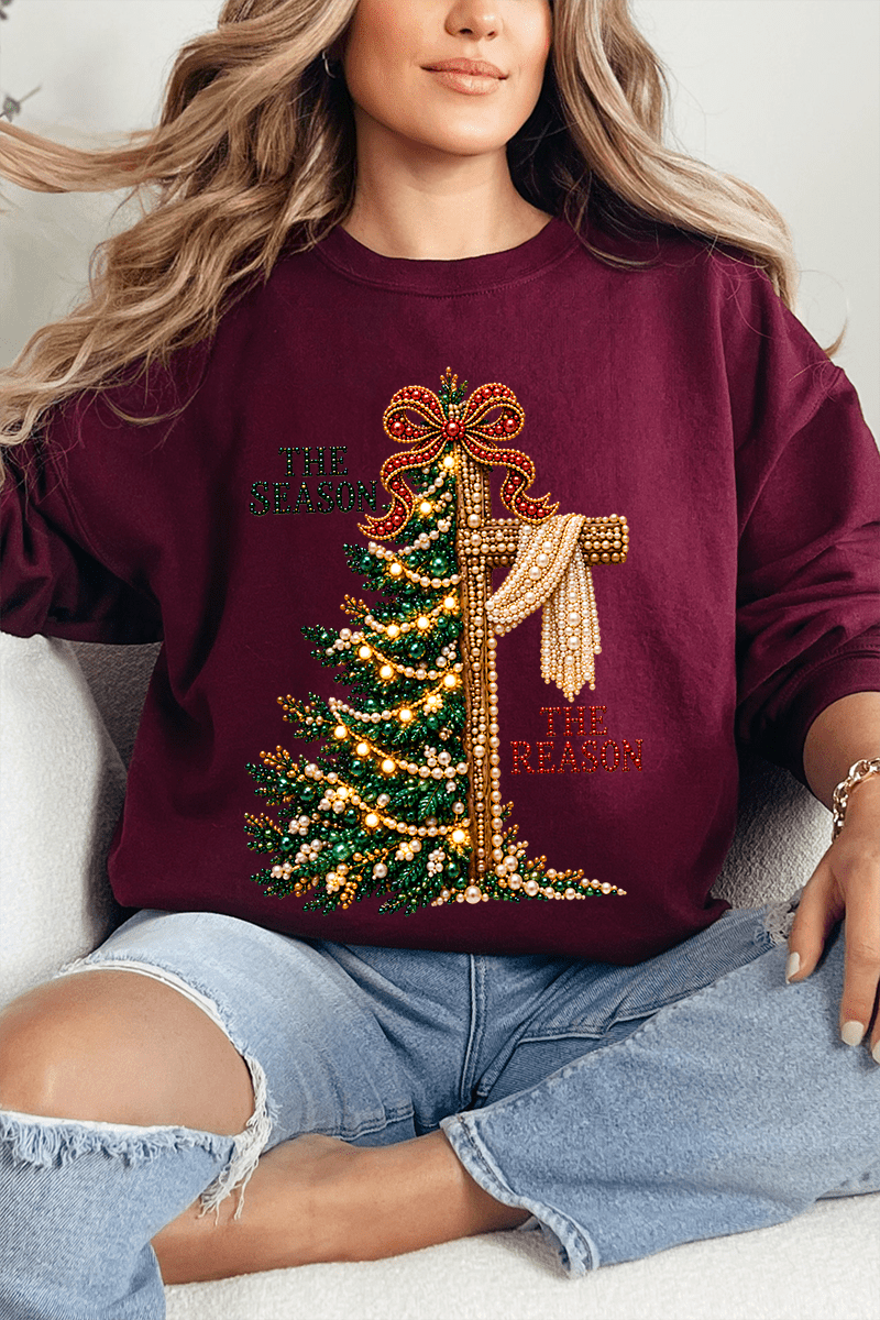 The Season The Reason Heavy Blend Crew Sweatshirt - Wholesale Accessory Market