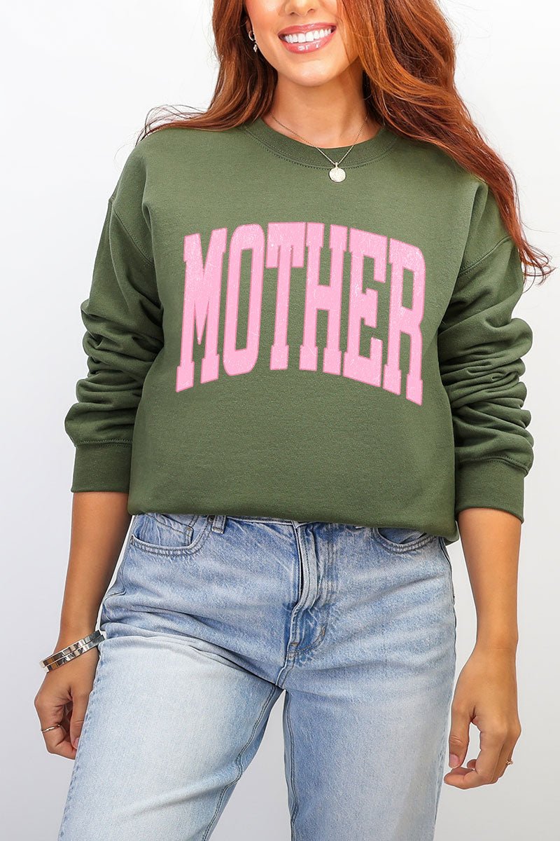 Pretty In Pink Mother Heavy Blend Crew Sweatshirt - Wholesale Accessory Market