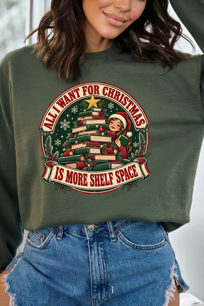 Shelf Space For Christmas Heavy Blend Crew Sweatshirt - Wholesale Accessory Market