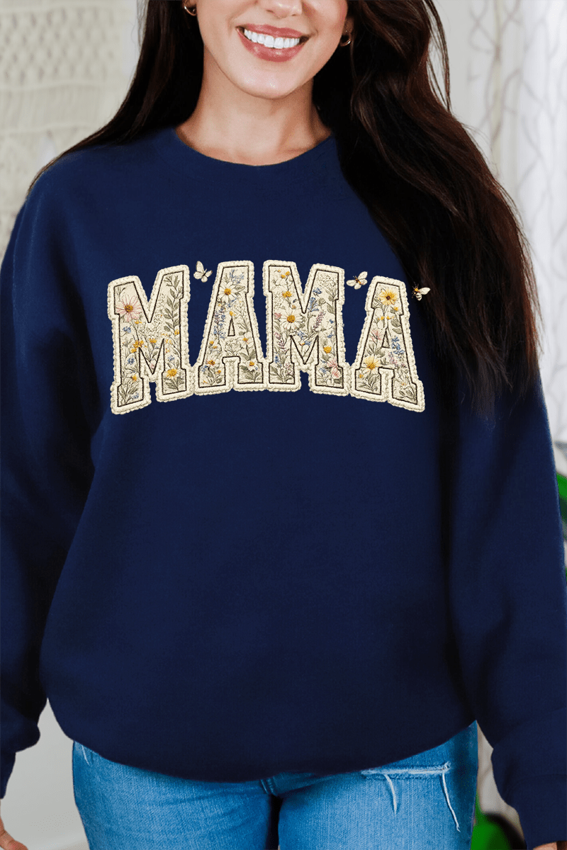 Buzzing Blooms Mama Heavy Blend Crew Sweatshirt - Wholesale Accessory Market