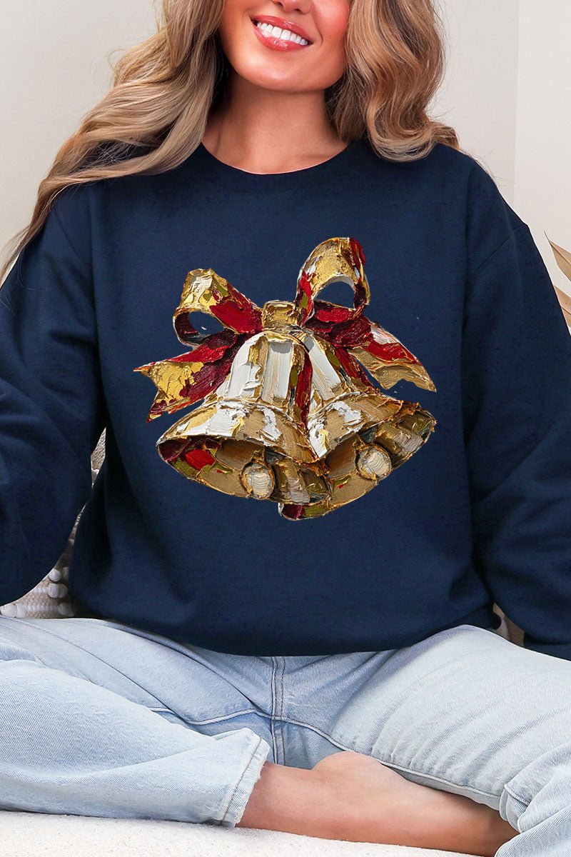 The Painted Christmas Bells Heavy Blend Crew Sweatshirt - Wholesale Accessory Market