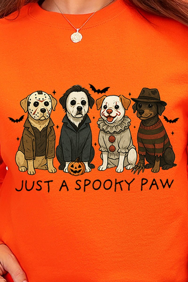 Just A Spooky Paw Heavy Blend Crew Sweatshirt - Wholesale Accessory Market