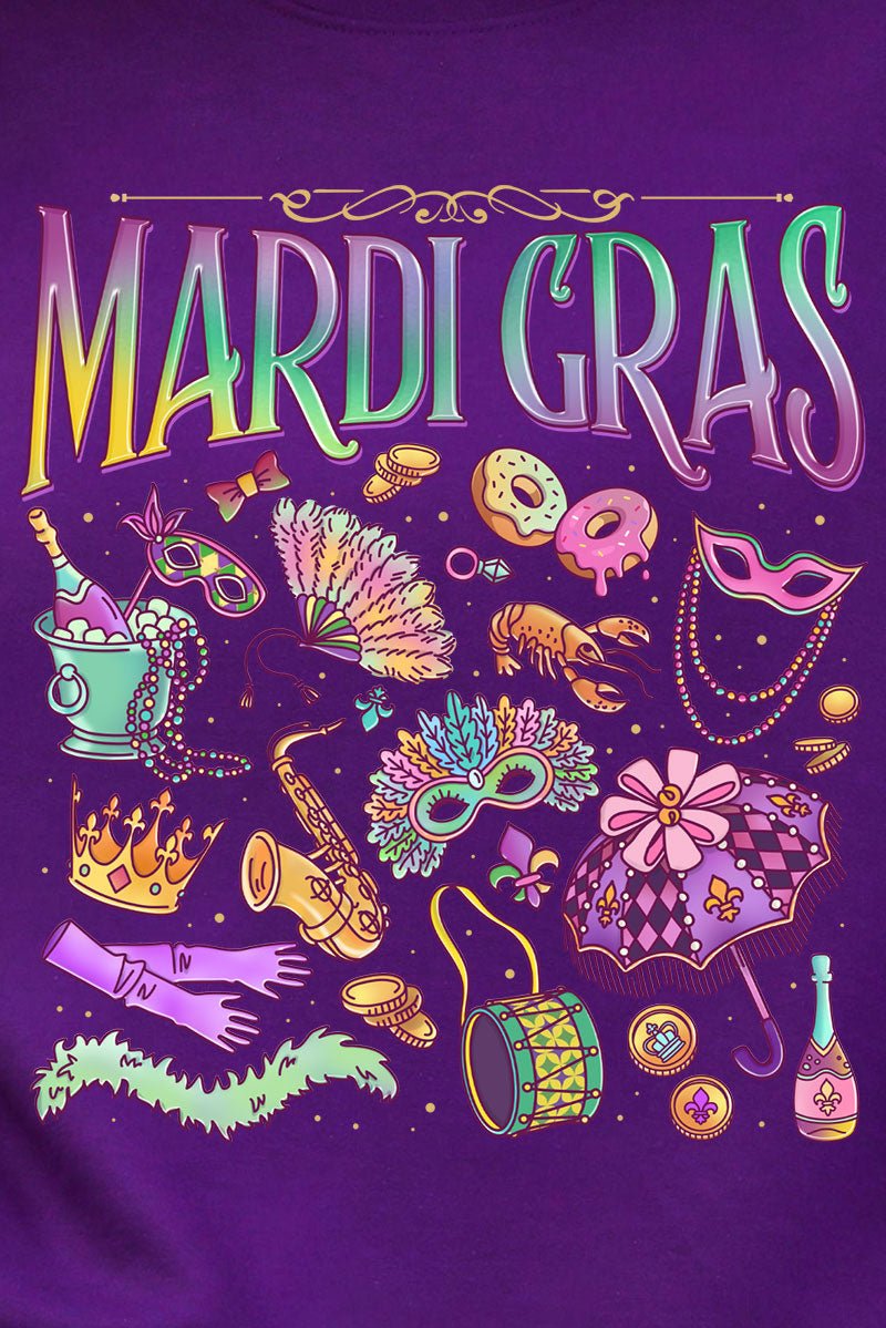 Beads, Bows, and Bourbon St Heavy Blend Crew Sweatshirt - Wholesale Accessory Market