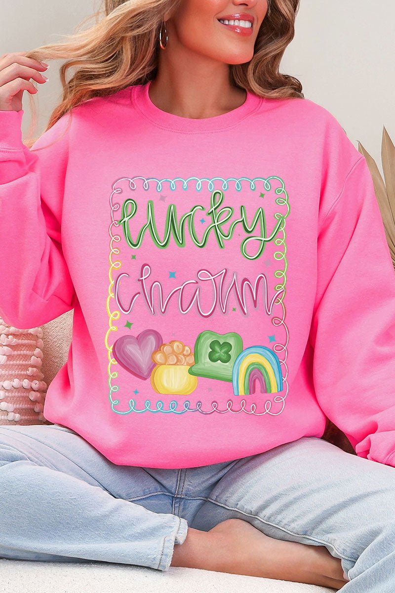 Lucky And Cute Heavy Blend Crew Sweatshirt - Wholesale Accessory Market