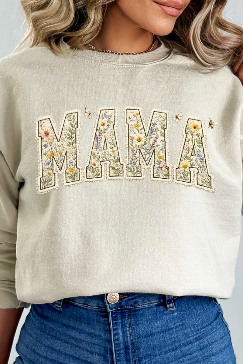 Buzzing Blooms Mama Heavy Blend Crew Sweatshirt - Wholesale Accessory Market