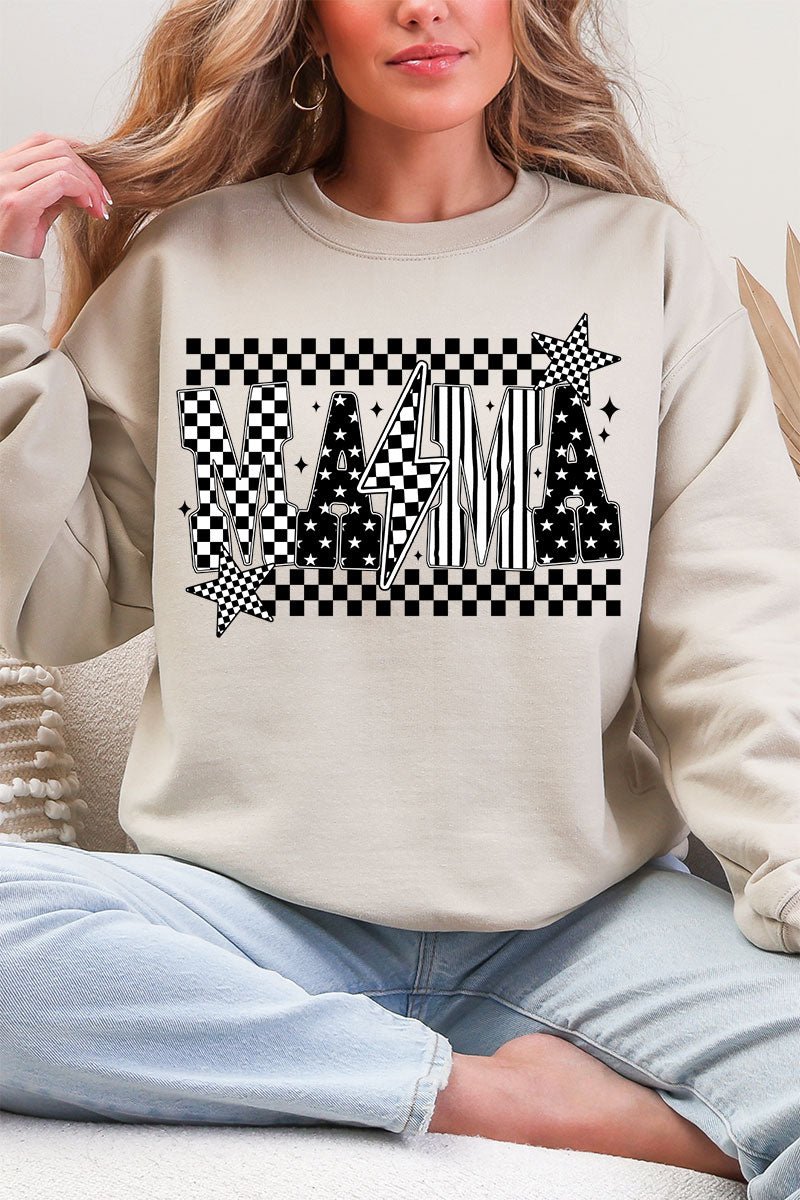 Mama Check It Out Heavy Blend Crew Sweatshirt - Wholesale Accessory Market