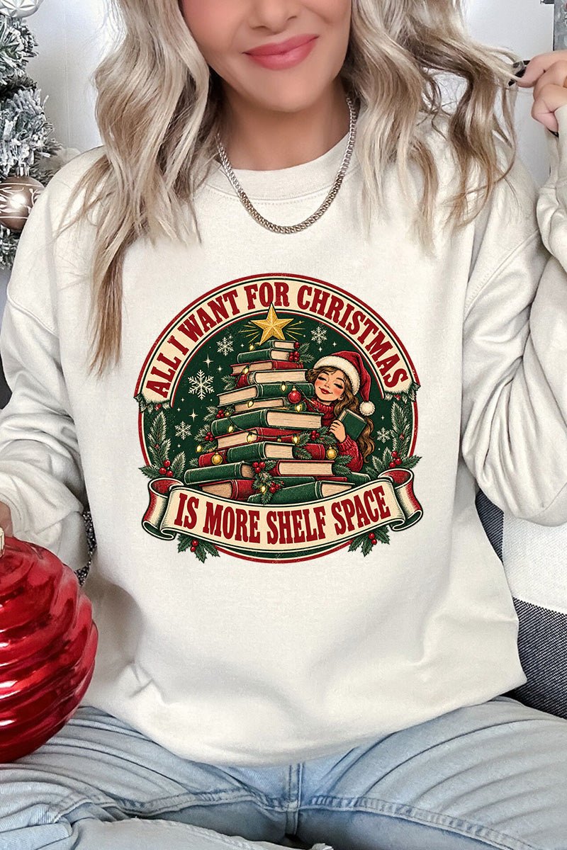 Shelf Space For Christmas Heavy Blend Crew Sweatshirt - Wholesale Accessory Market