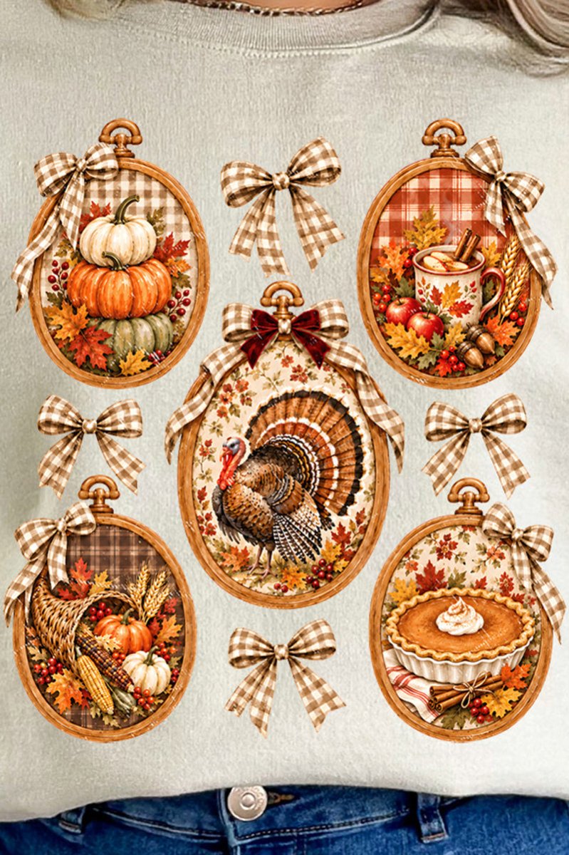 Thanksgiving Portraits Heavy Blend Crew Sweatshirt - Wholesale Accessory Market