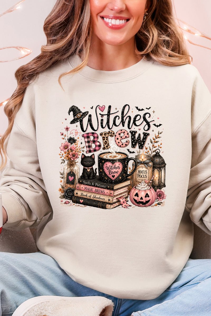 Witches Brew Spells & Potions Heavy Blend Crew Sweatshirt - Wholesale Accessory Market