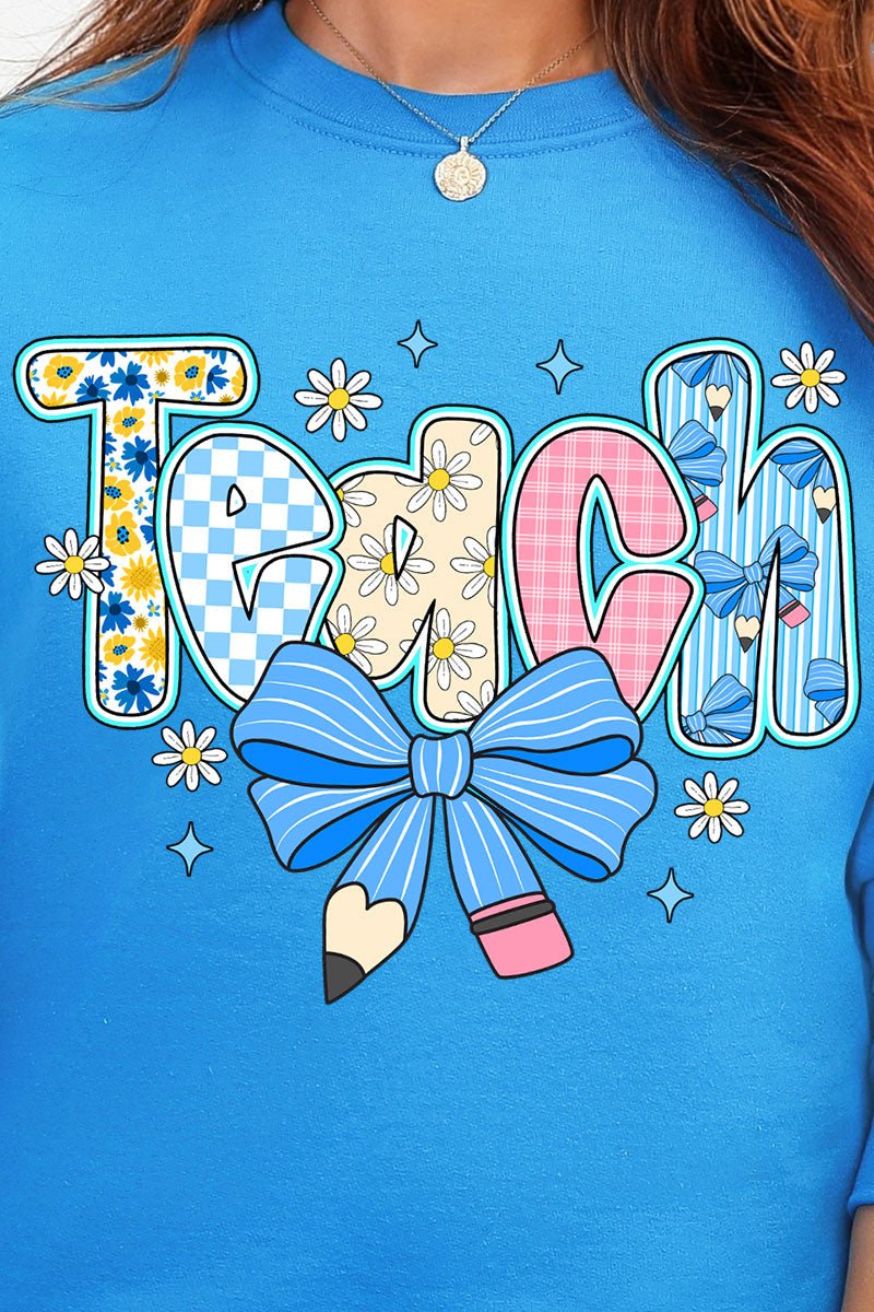 Daisy Days Teach Heavy Blend Crew Sweatshirt - Wholesale Accessory Market