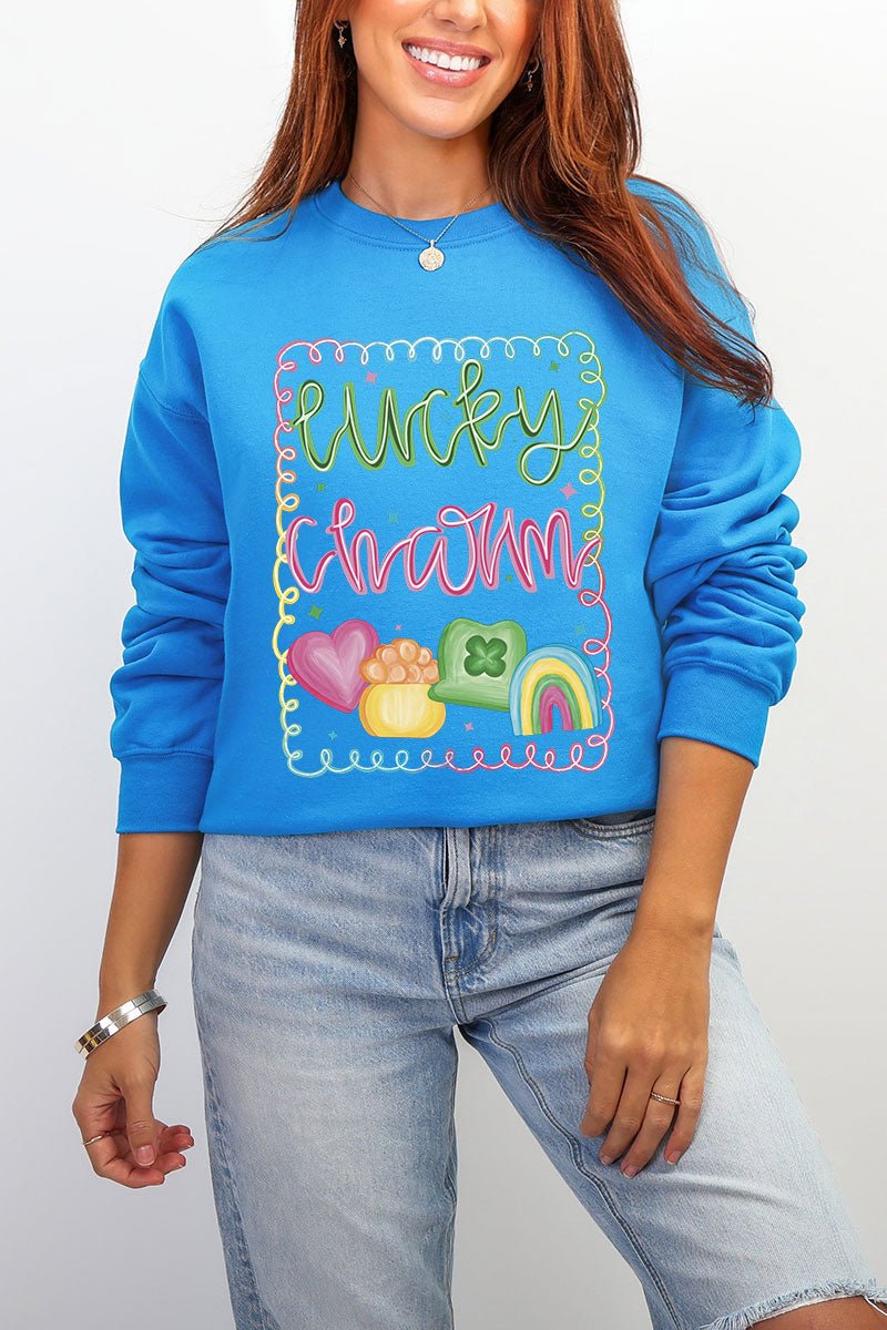 Lucky And Cute Heavy Blend Crew Sweatshirt - Wholesale Accessory Market
