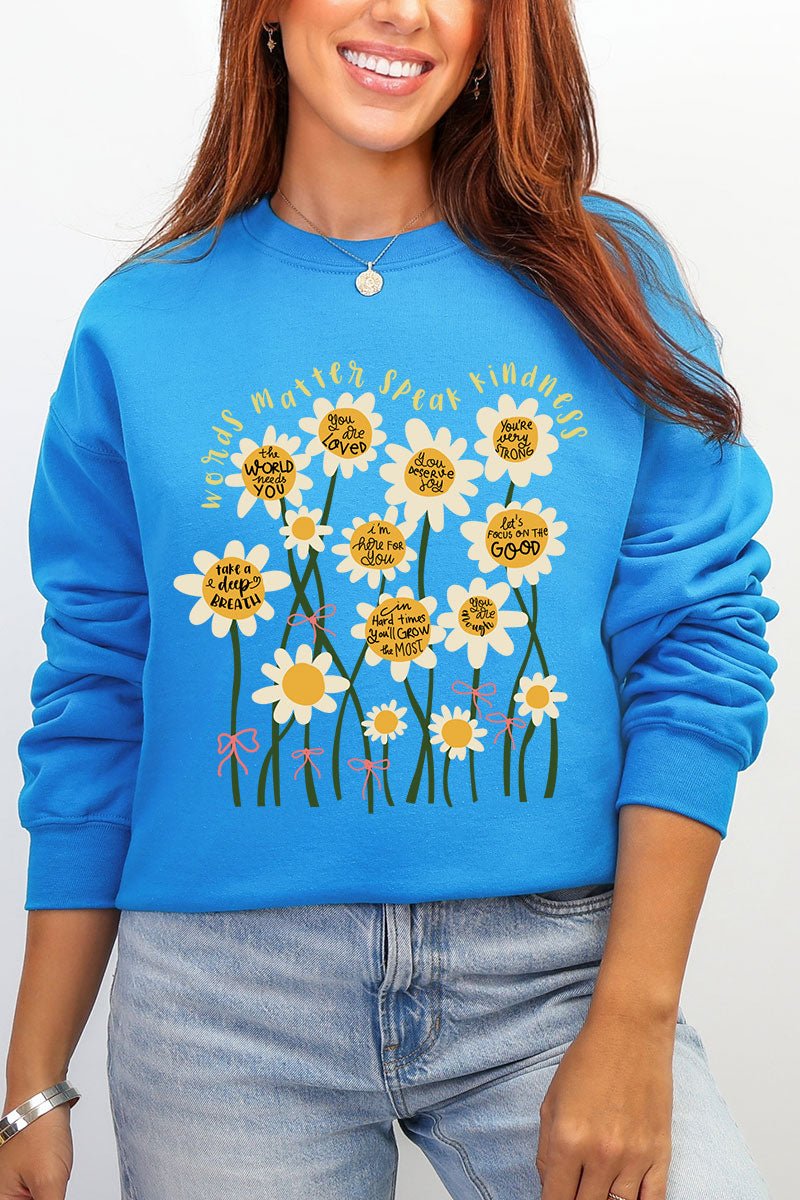 Words Matter Heavy Blend Crew Sweatshirt - Wholesale Accessory Market