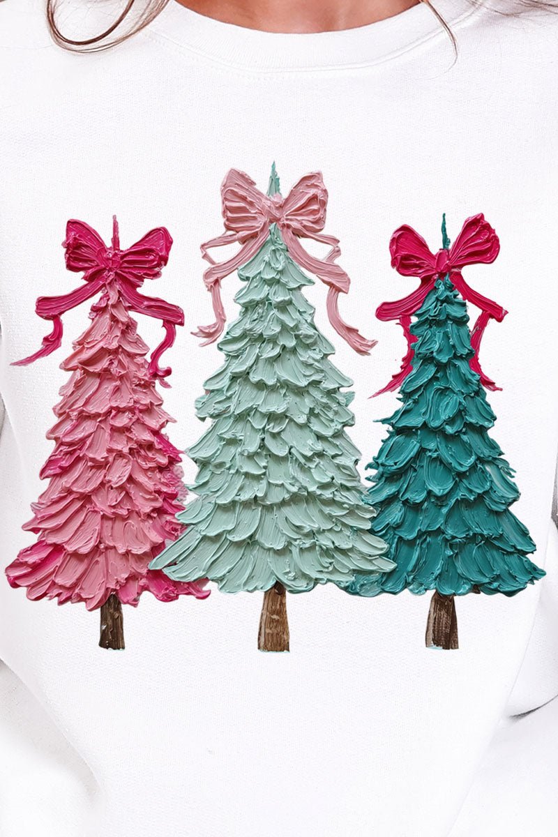 The Painted Trio Trees Heavy Blend Crew Sweatshirt - Wholesale Accessory Market