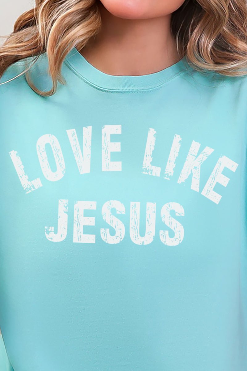 Arched Love Like Jesus Comfort Colors Women's Heavyweight Boxy Tee - Wholesale Accessory Market