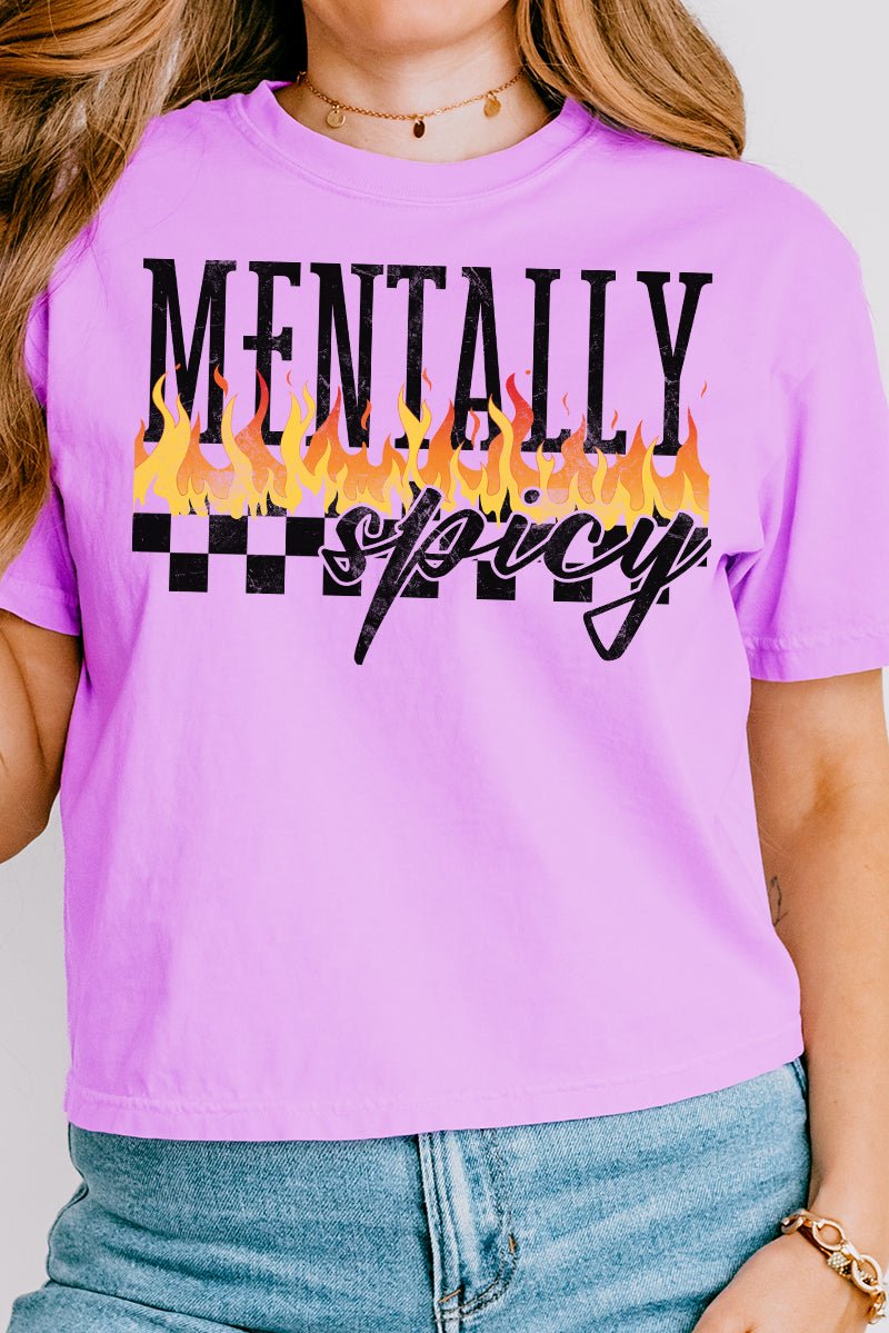 Mentally Spicy Comfort Colors Women's Heavyweight Boxy Tee - Wholesale Accessory Market