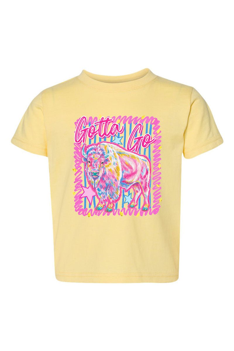 Toddler Gotta Go Buffalo Pink Fine Jersey Tee - Wholesale Accessory Market