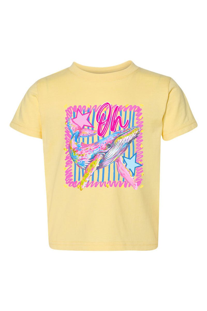 Toddler Striped Oh Whale Fine Jersey Tee - Wholesale Accessory Market