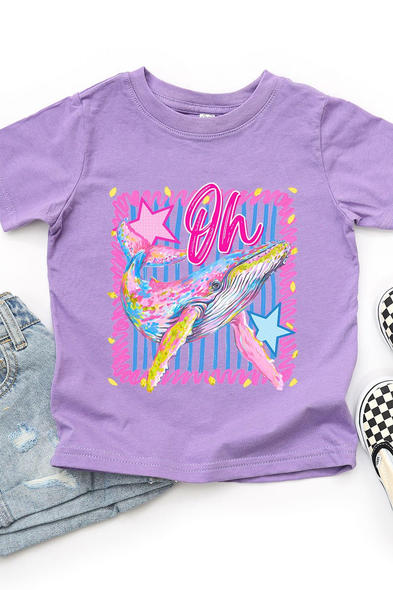 Toddler Striped Oh Whale Fine Jersey Tee - Wholesale Accessory Market