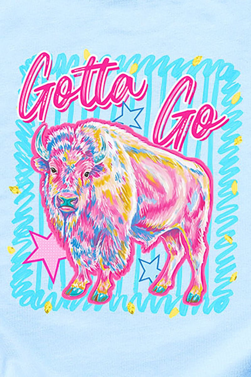 Toddler Gotta Go Buffalo Blue Fine Jersey Tee - Wholesale Accessory Market