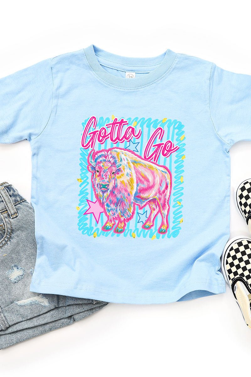 Toddler Gotta Go Buffalo Blue Fine Jersey Tee - Wholesale Accessory Market