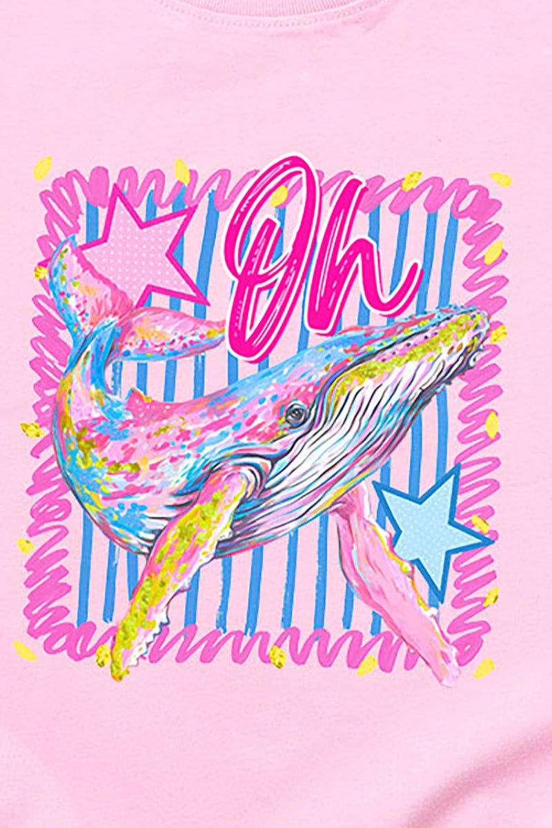 Toddler Striped Oh Whale Fine Jersey Tee - Wholesale Accessory Market