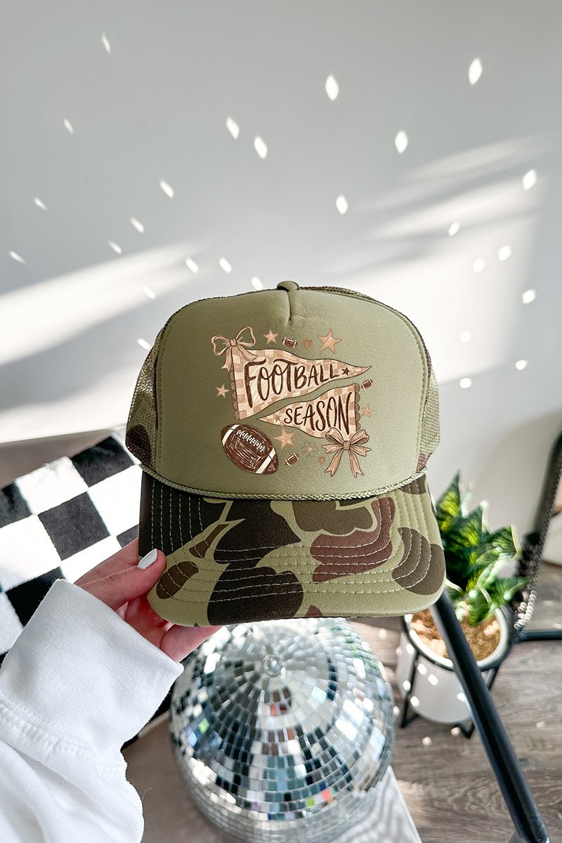 Football Season Doodle Otto Foam Front Trucker Hat - Wholesale Accessory Market