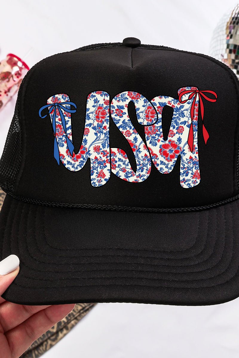Floral USA Otto Black Foam Front Trucker Hat - Wholesale Accessory Market