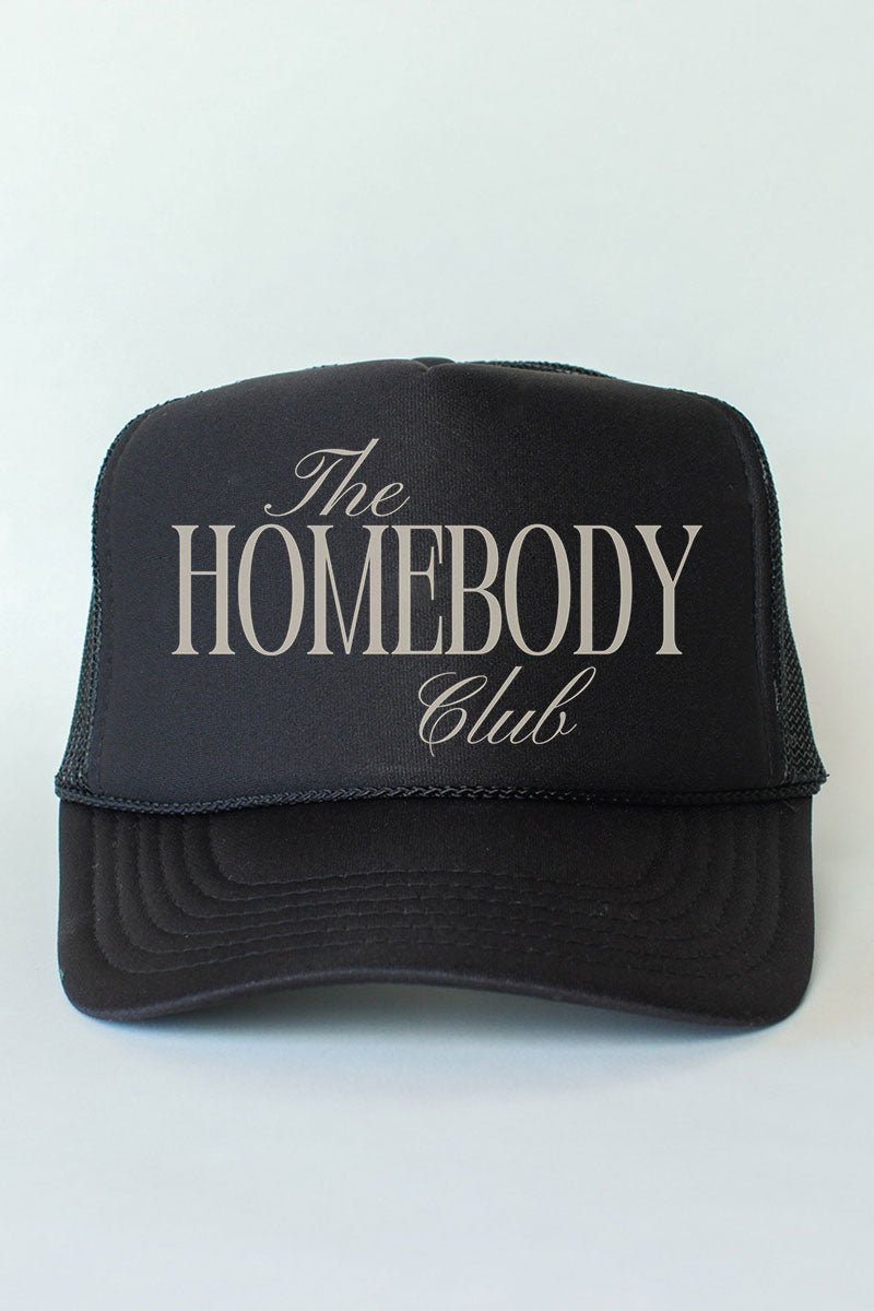 Homebody Collective Otto Black Foam Front Trucker Hat - Wholesale Accessory Market