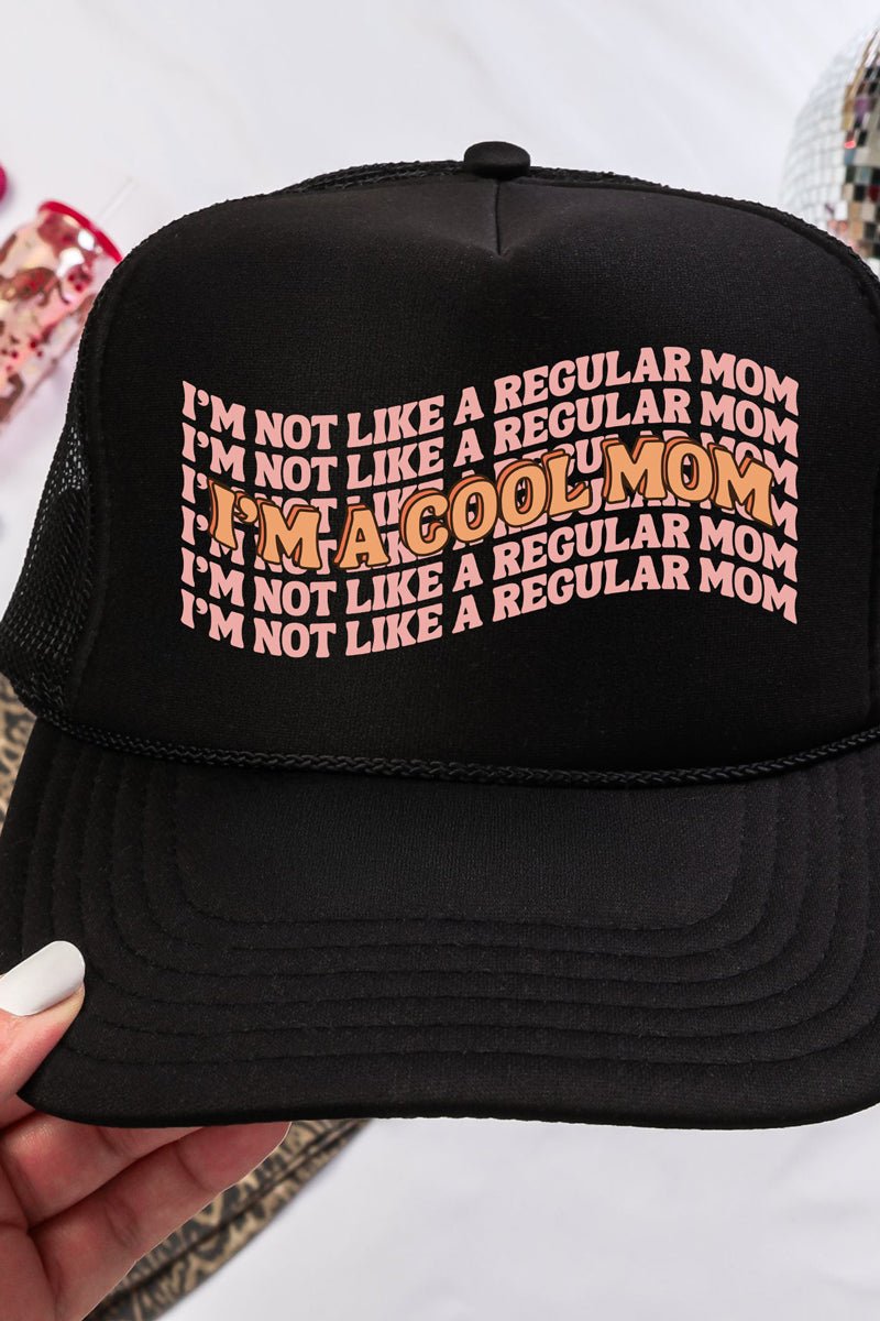 I'm A Cool Mom Otto Black Foam Front Trucker Hat - Wholesale Accessory Market