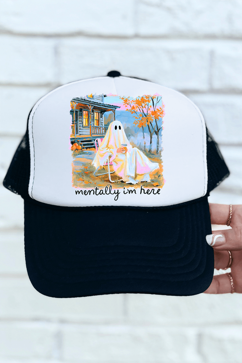 Ghost Mentally I'm Here Otto Foam Front Trucker Hat - Wholesale Accessory Market