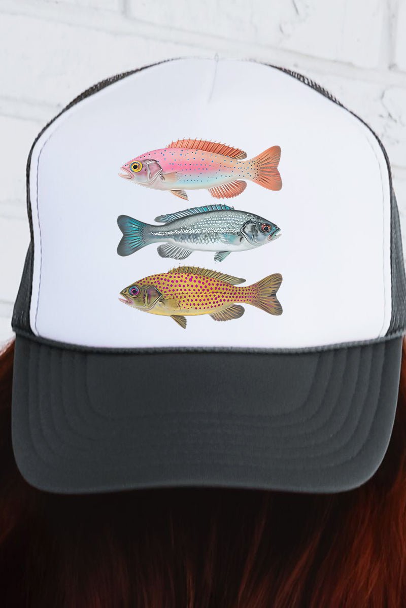 Catch Of The Day Otto Charcoal Gray with White Foam Front Trucker Hat - Wholesale Accessory Market