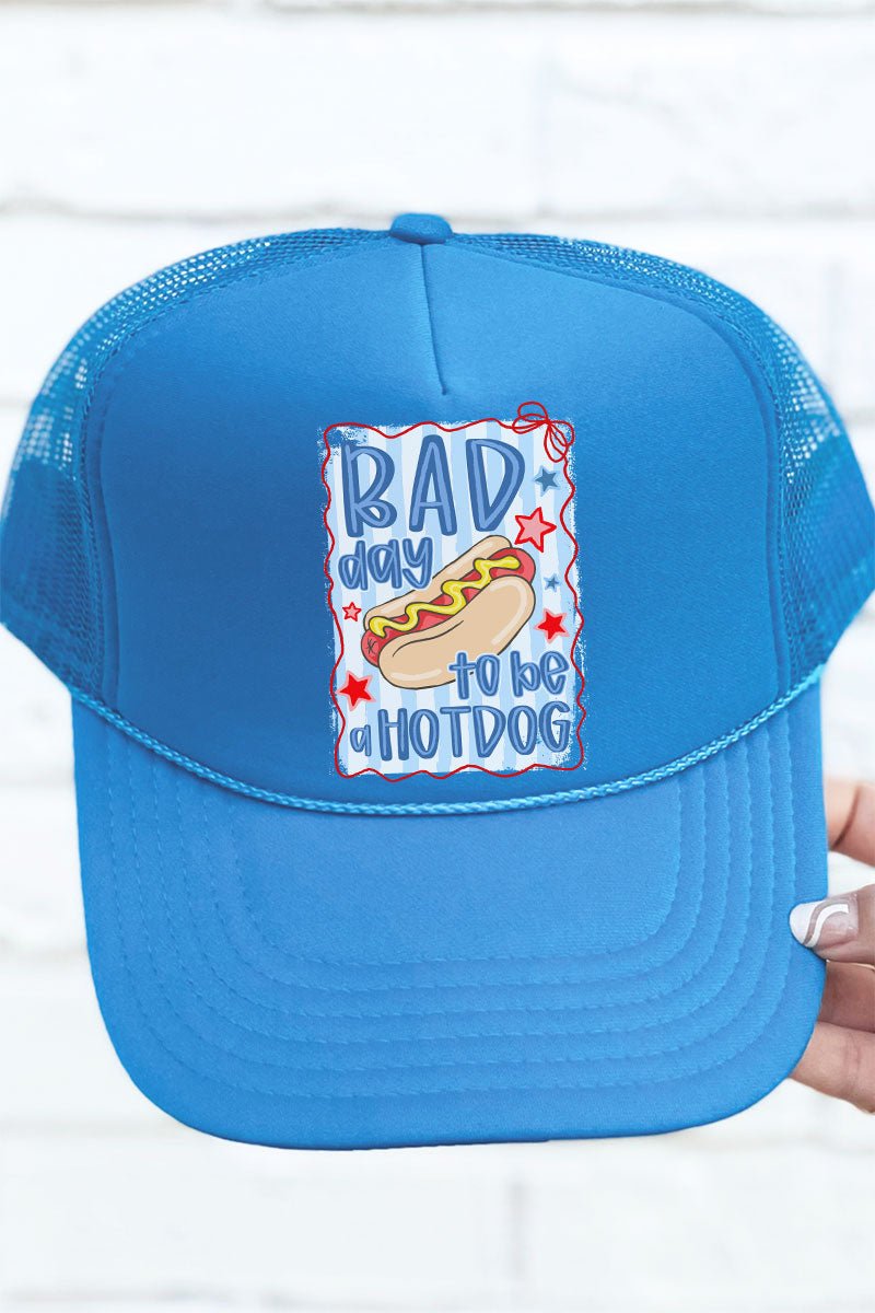 Bad Day To Be A Hot Dog Otto Columbia Blue Foam Front Trucker Hat - Wholesale Accessory Market