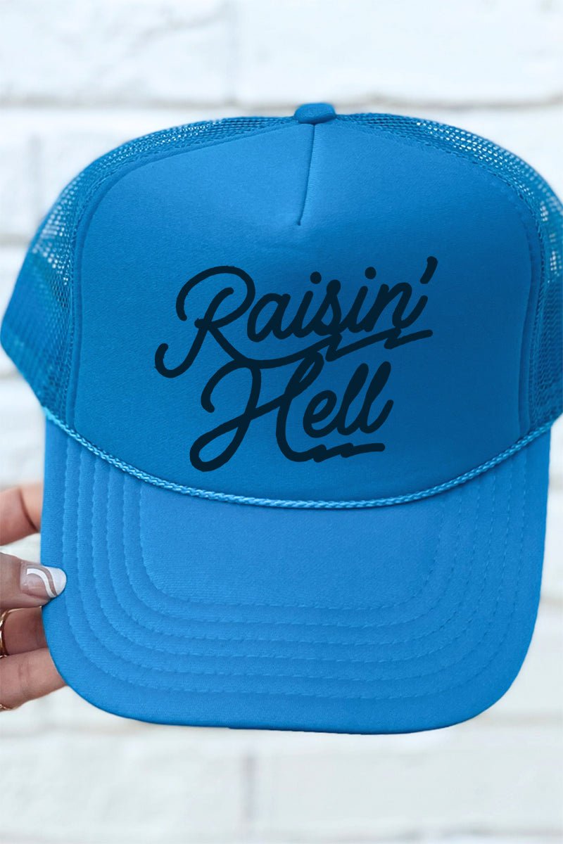 Navy Raisin' Hell Otto Columbia Blue Foam Front Trucker Hat - Wholesale Accessory Market