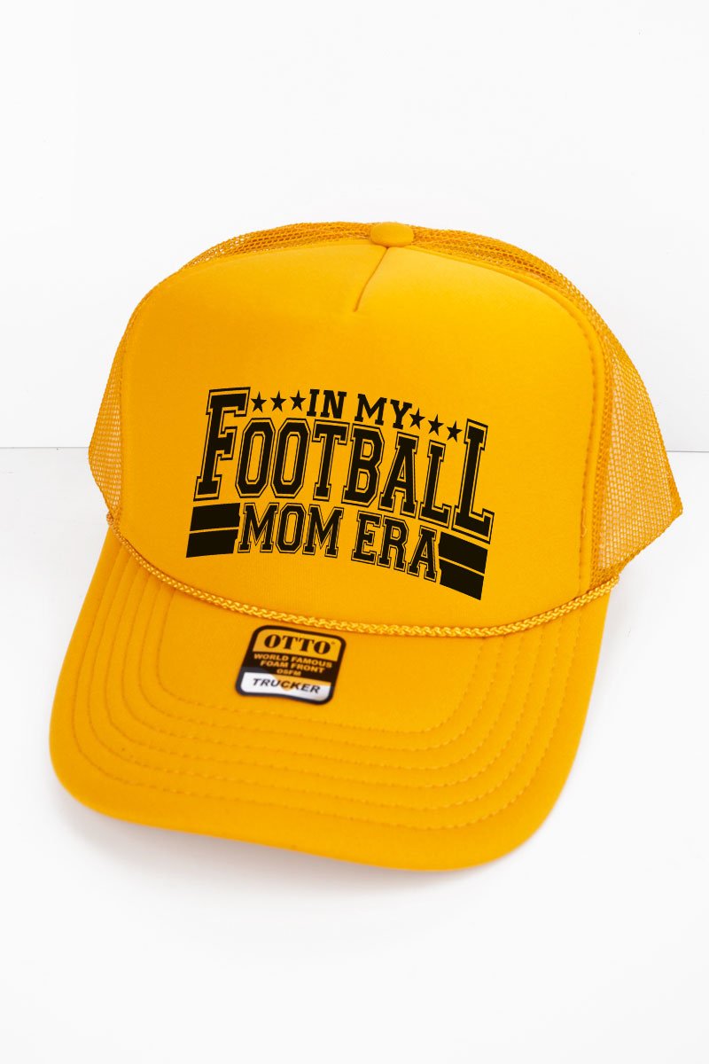 In My Football Mom Era Otto Gold Foam Front Trucker Hat - Wholesale Accessory Market