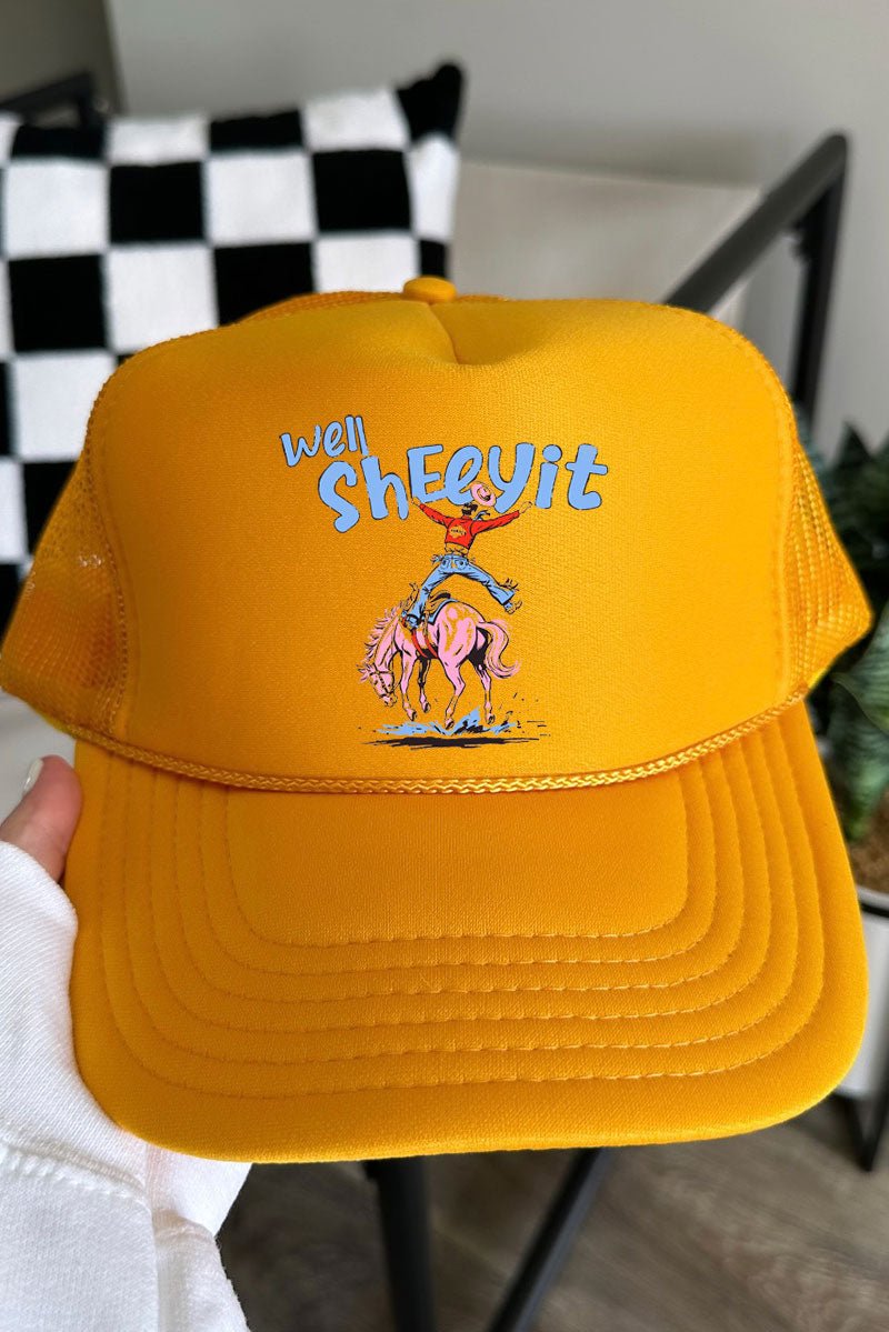 Well Sheeyit Cowboy Otto Foam Front Trucker Hat - Wholesale Accessory Market