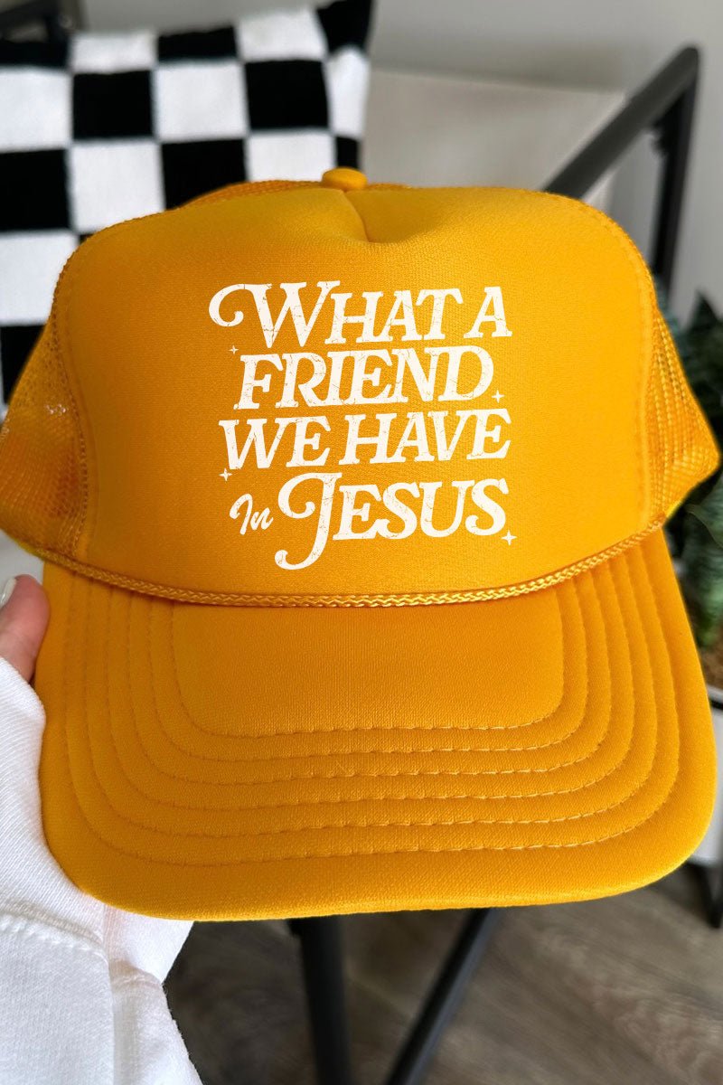 What A Friend Otto Gold Foam Front Trucker Hat - Wholesale Accessory Market