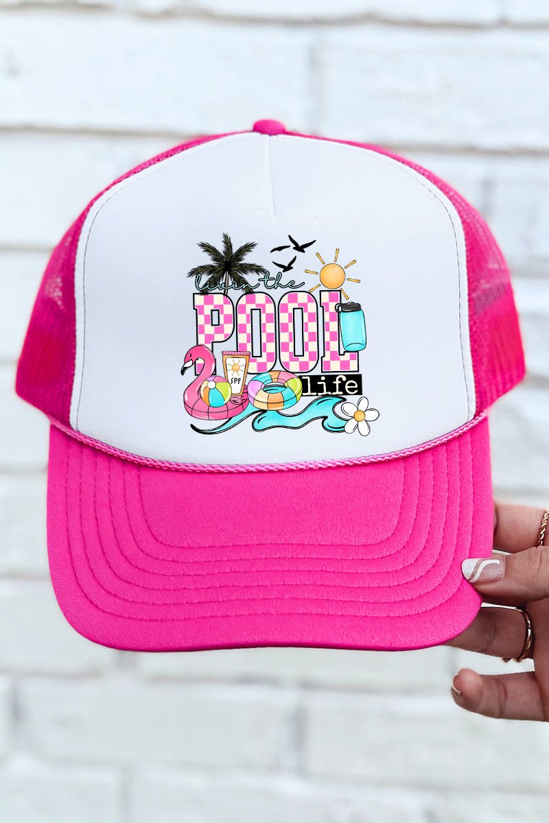 Livin The Pool Life Otto Foam Front Trucker Hat - Wholesale Accessory Market