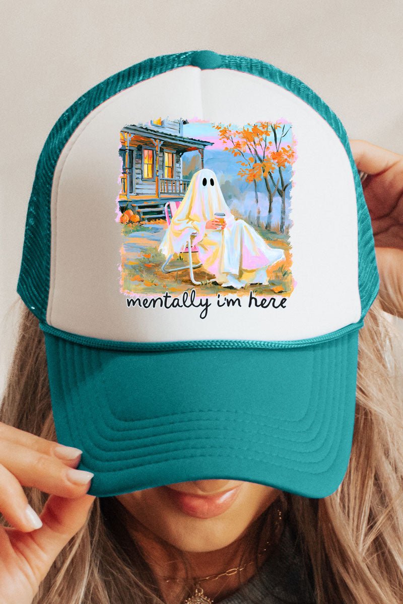 Ghost Mentally I'm Here Otto Foam Front Trucker Hat - Wholesale Accessory Market