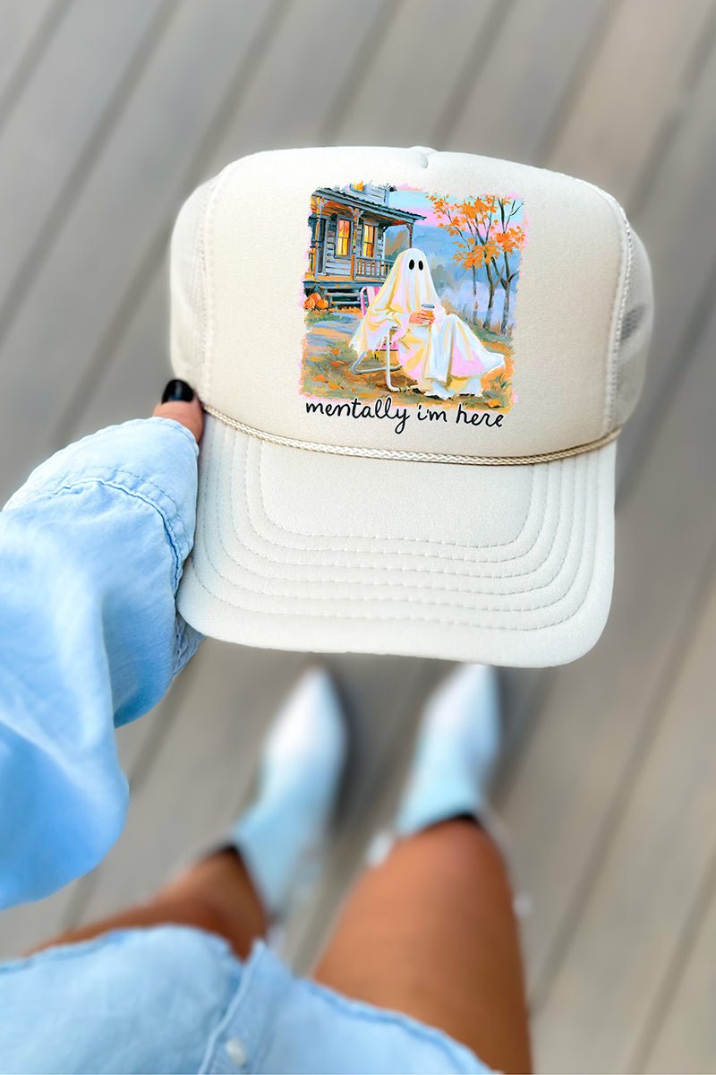Ghost Mentally I'm Here Otto Foam Front Trucker Hat - Wholesale Accessory Market