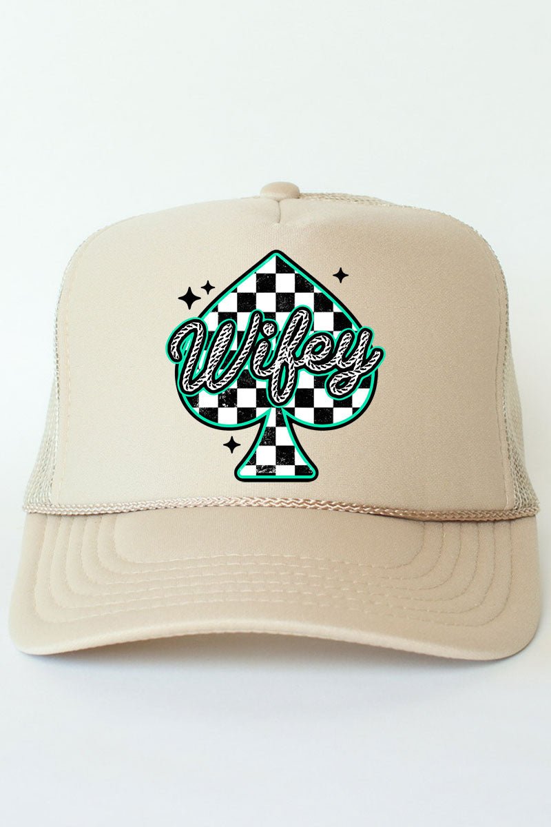 Lucky Spade Wifey Otto Foam Front Trucker Hat - Wholesale Accessory Market