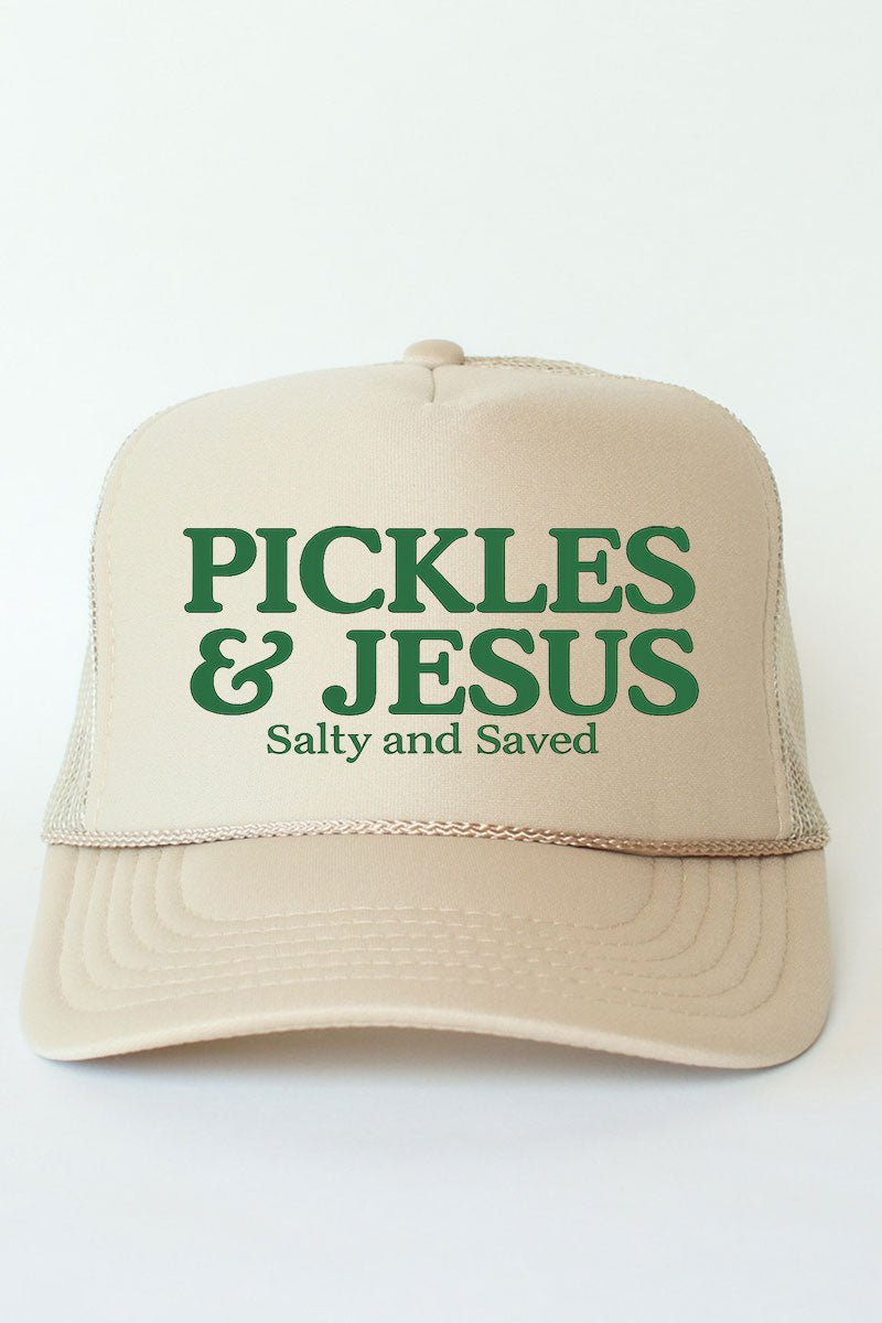 Pickles & Jesus Otto Khaki Foam Front Trucker Hat - Wholesale Accessory Market