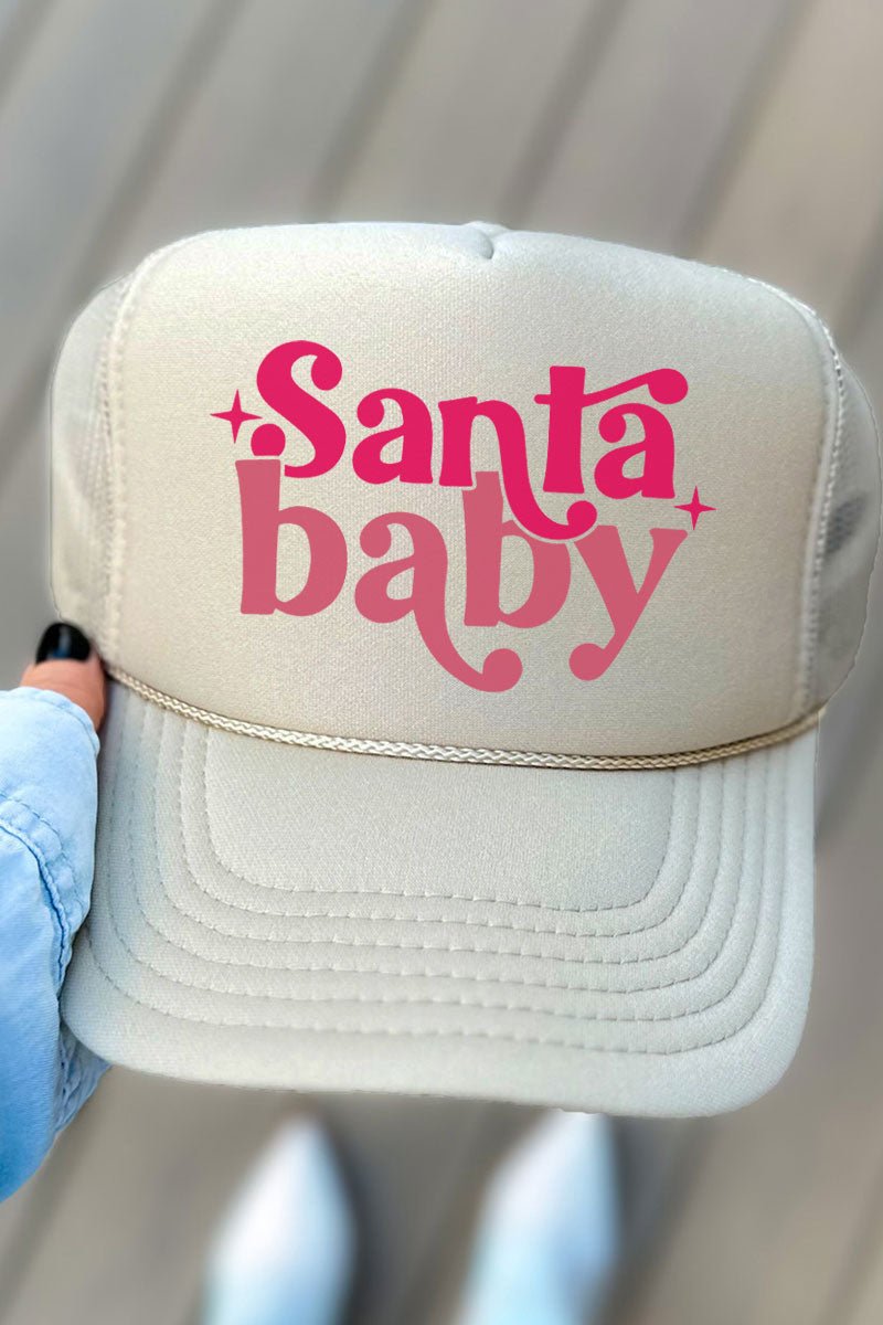 Santa Baby Otto Khaki Foam Front Trucker Hat - Wholesale Accessory Market