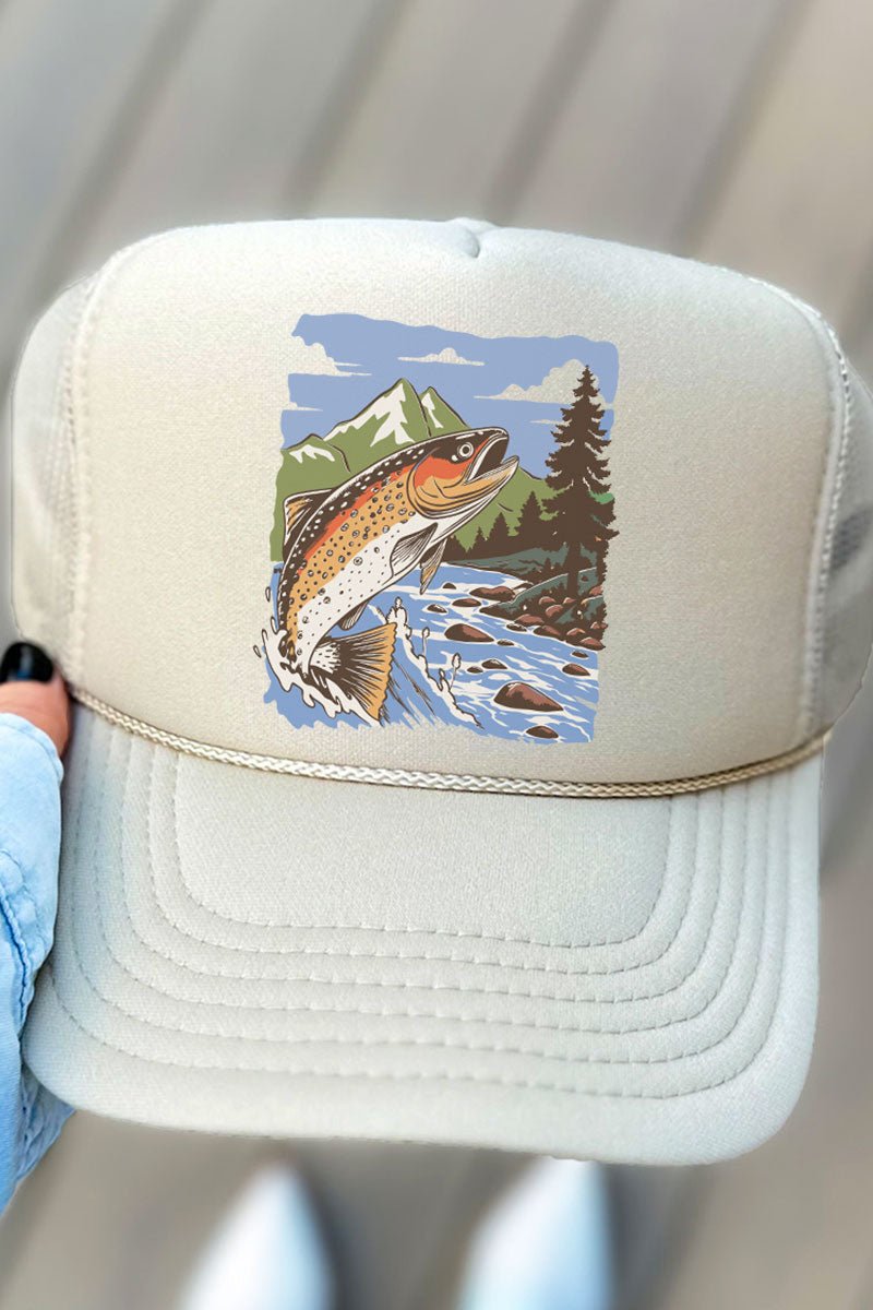 Stay Bassy Otto Khaki Foam Front Trucker Hat - Wholesale Accessory Market