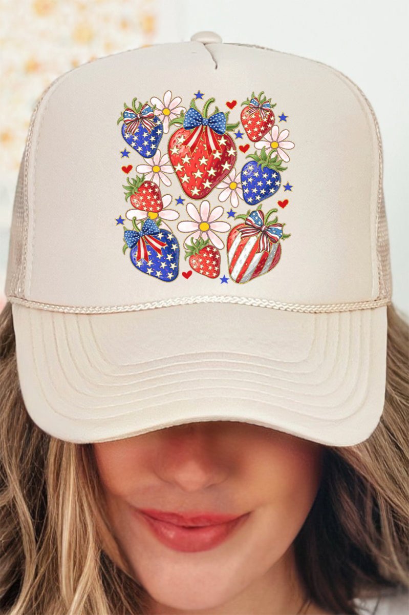 Sweet Freedom Otto Khaki Foam Front Trucker Hat - Wholesale Accessory Market