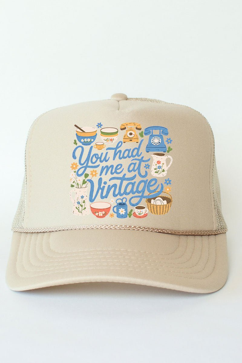 You Had Me At Vintage Otto Foam Front Trucker Hat - Wholesale Accessory Market