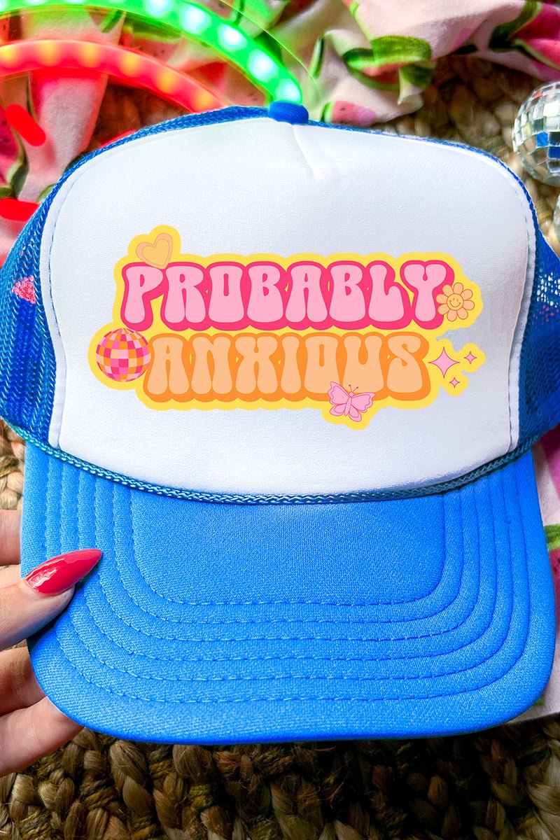 Bubble Probably Anxious Otto Neon Blue with White Foam Front Trucker Hat - Wholesale Accessory Market