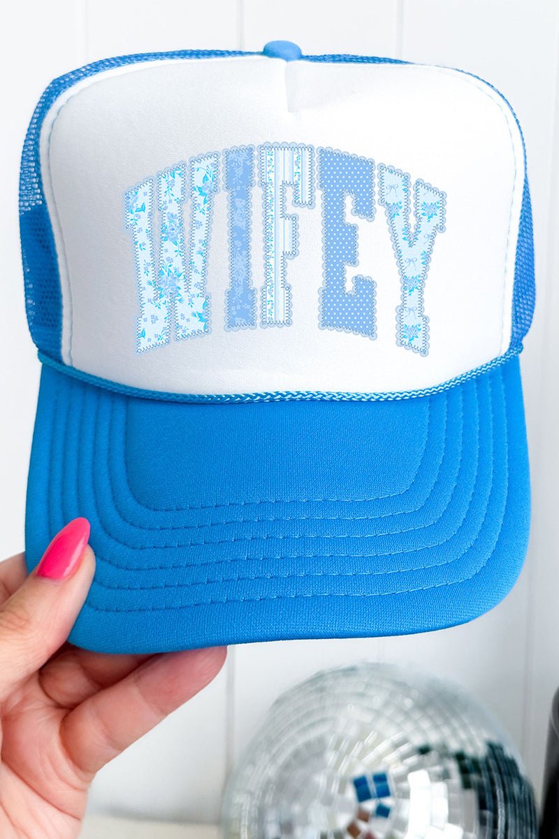 Something Blue Wifey Otto Foam Front Trucker Hat - Wholesale Accessory Market